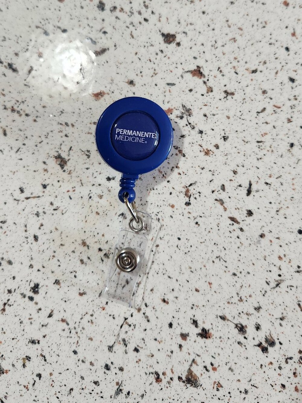 Kaiser Permanente Medicine Plastic Retractable Badge Reel